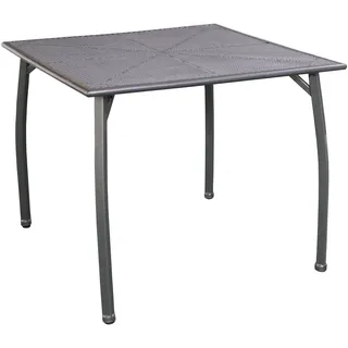 Greemotion Toulouse Gartentisch 90 x 90 x 74 cm Eisengrau