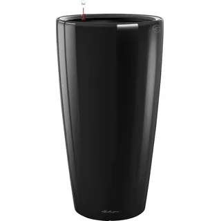 LECHUZA Rondo Premium Ø 40 x 75 cm Schwarz hochglanz