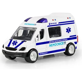 Metallauto Krankenwagen Ostrava 7 cm