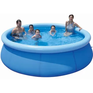 PRENDELUZ Aufblasbarer Pool, rund, 300 x 76 cm, Fassungsvermögen 3816 Liter, hergestellt aus strapazierfähigem Material, ideal für den Sommer.