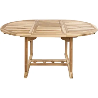 SAM® Gartenmöbel Set 5tlg Teak Gartentisch ausziehbar 120-170 cm BORNEO/MORENO - Beige