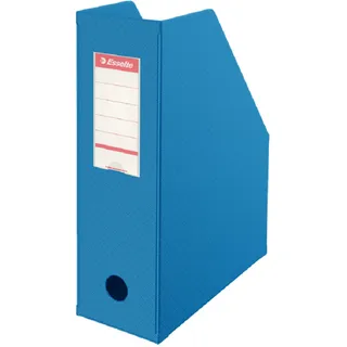 Esselte Stehsammler Standard, DIN A4, Pappe, blau (B)100 mm mit PVC-Folie umschweißt, faltbar, mit S