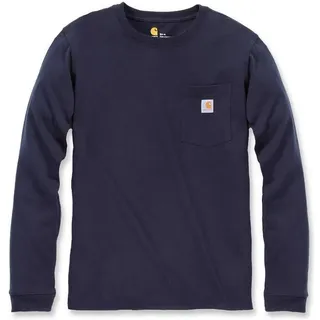 CARHARTT Loose Fit Heavyweight Long-sleeve Pocket T-shirt Marineblau M