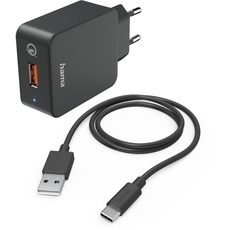Bild Schnellladegerät mit Ladekabel USB-C 19.5W schwarz (201625)