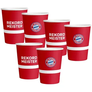 Amscan Pappbecher 0,5 l Rot 6 St.