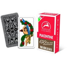 Modiano Rote Piacentine Spielkarten zum 150. Jahrestag