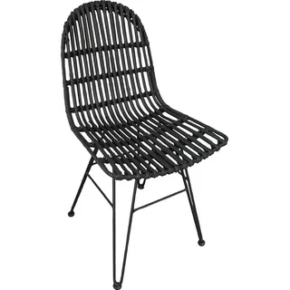 SIT Möbel Kairo Rattanstuhl  schwarz