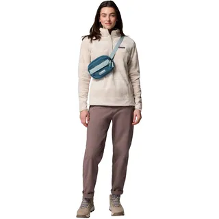 Columbia Pullover Sweatshirt Druckknopfverschluss Beige 32