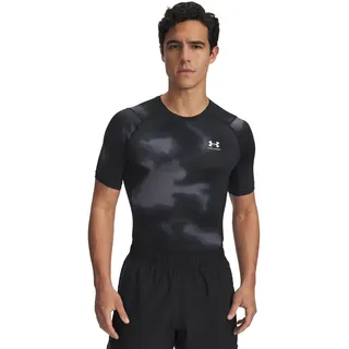 Under Armour Herren Ua Hg Printed T-Shirt, Schwarz/Weiß, 3XL EU