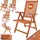 Vanamo Gartenstuhl 55 x 70 x 55 cm braun 4 St.