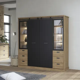 Forte Kleiderschrank mit Beleuchtung