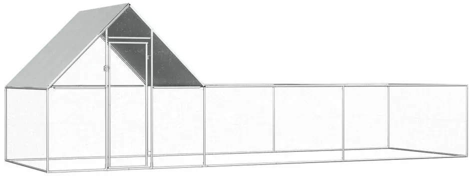 Bild von Hühnerstall 6x2x2 m Verzinkter Stahl