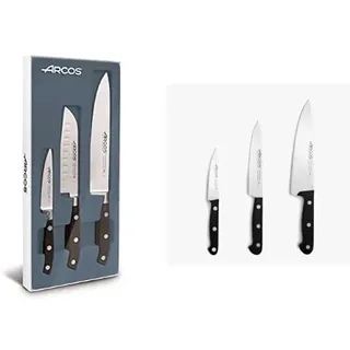 Arcos Messer-Set Komplett-Renovierung - 6-teiliges Profi-Küchenmesser-Set aus den Serien Riviera & Universal: Chefmesser, Küchenmesser und Spickmesser - Edelstahl NITRUM, Premium Qualität
