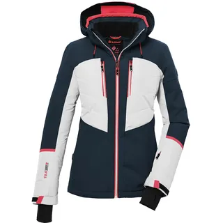 killtec Damen Skijacke/Funktionsjacke mit abzippbarer Kapuze und Schneefang KSW 87 WMN SKI JCKT, petrol, 46, 39750-000
