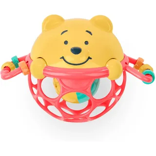 Disney Winnie Puuh Jingle & Shake Rasselspielzeug von Bright Starts mit leicht zu greifender Oball-Technologie, Unisex, für Neugeborene und ältere Kinder