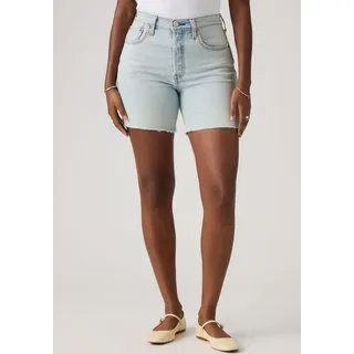 Levi's für Damen. A9296-0008 Shorts 501 Mid Thigh Lightweight blau 31, Lässig, Baumwolle, Denim