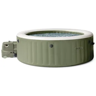 INTEX Pure Spa Bubble HWS 8 - Whirlpool für 8 Personen, 236x71 cm, Olivegrün - Beige