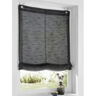 Kutti Raffrollo »Celtic« mit Hakenaufhängung freihängend halbtransparent, Polyester, Hakenaufhängung, grau