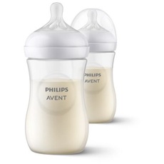 Bild Avent Natural Response – 2x Babyflaschen, 260 ml, für Neugeborene ab 1 Monat, BPA-frei (Modell SCY903/02)