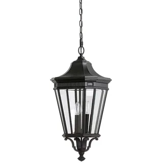 Elstead Lighting AUßENHÄNGELEUCHTE , Schwarz , Metall, Glas , 69.7 cm , Grüner Punkt, RoHS , Lampen & Leuchten, Außenbeleuchtung, Außendeckenleuchten