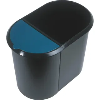 Helit Papierkorb 29 l Schwarz