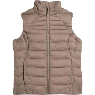 4F Damen Daunenweste Style L Hellbraun - Hellbraun