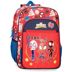 Marvel Spidey and Friends Roter Schulrucksack 30x40x13 cm Polyester 15,6L