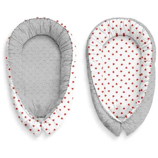 Multifunktionale Kuschelnest Babynest Kokon für Babys und Säuglinge, Nestchen, Reisebett, 100% Baumwolle, antiallergisch