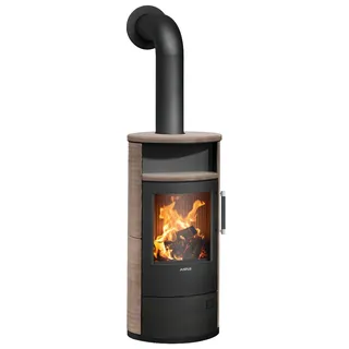 Justus | Kaminofen | Island 5 2.0 | 5 kW | Keramik Grappa, Stahl Schwarz