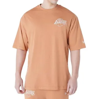 LOS ANGELES LAKERS Unisex Short Slee_los T-Shirt, Dunkles Beige, M EU