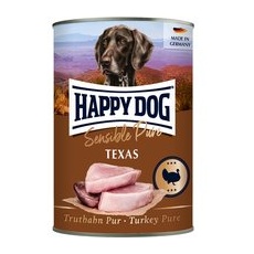 6x400g Pur Happy Dog Hrană umedă câini - Curcan Pur