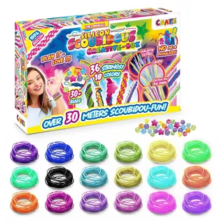 craze magic slime SCOUBIDOU Bänder Kreativ Box 36 Farben Bastelset