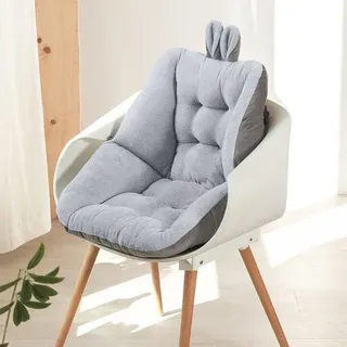 Unyqoos® Ergonomisches Sitzkissen 45 x 45 cm – druckentlastend für Rücken & Steißbein, Samtbezug, flauschige PP‐Baumwollfüllung, für Büro, Auto & Rollstuhl - Beige