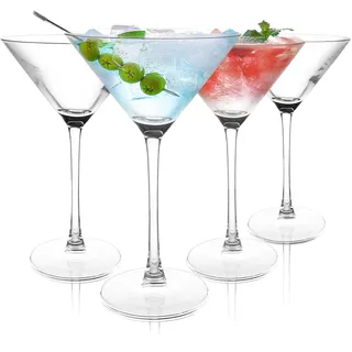 MIVIDE 4er-Set Martiniglas 250ml, Martini Gläser Cocktailgläser, Martiniglas Kristall für Restaurants, Partys