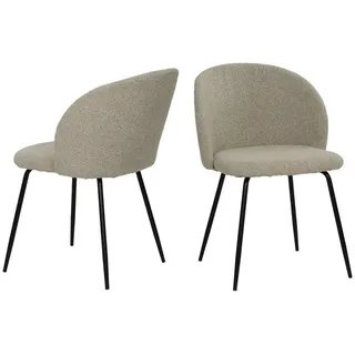 SIT Möbel 4-Fußstuhl Polyester grau 2er Set