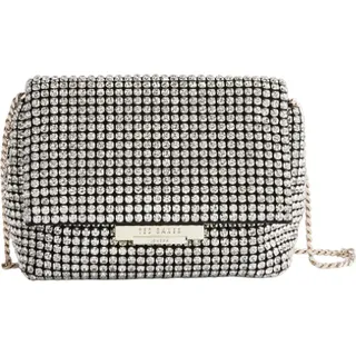 Ted Baker Umhängetasche Abendtasche Gliters Crystal Mini Crossbody Bag Silver silberfarben - Silber