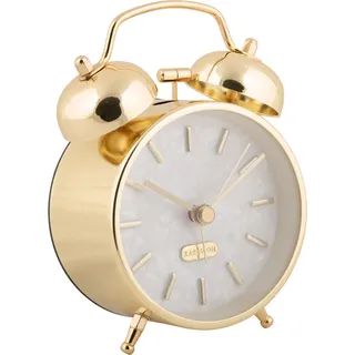 Wecker Retro PEARL GLOW, Ø 8 cm - Weiß