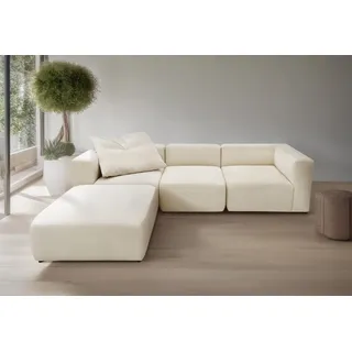 Home Affaire »Utvik kann individuell zusammengestellt werden« Modulsofa, bestehend aus 2 Eck-, 1 Mittelelement und 1 Hocker,