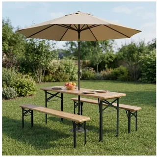 Juskys Bierzeltgarnitur Bichl 170 cm