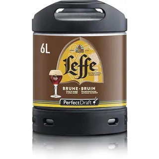 Leffe Brune, Dunkles Abtei-Bier aus Belgien, Perfect Draft (1 x 6l) MEHRWEG Fassbier
