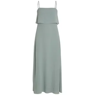 VILA Milina Strap ärmelloses Langes Kleid Green Milieu 42