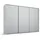 Schwebetürenschrank OTELI 278 x 233 x 68 cm Grau