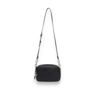 Liu Jo für Damen. AF6040-ES039 Schwarze mittelgroße Umhängetasche (OSFA), Lässig, Polyester