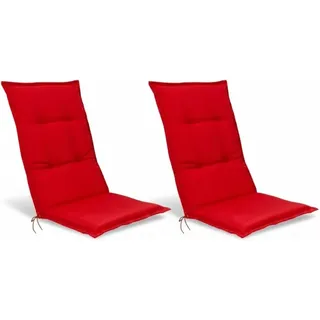Beautissu Base HL Hochlehner 120x50x6cm Rot 2tlg