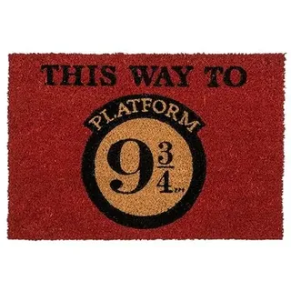 Out of the Blue - Harry Potter Gleis 9 3/4 Fußmatte - 60x40 cm - Magisches Design für Fans und Sammler – für Innen- und Außeneinsatz geeignet