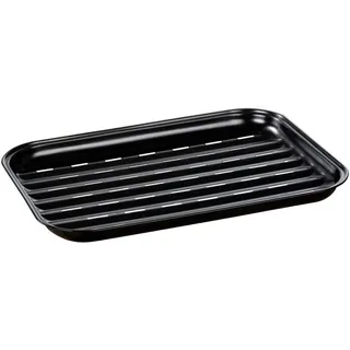 Wenko Grillschale 34,5 x 24,5 cm Edelstahl schwarz