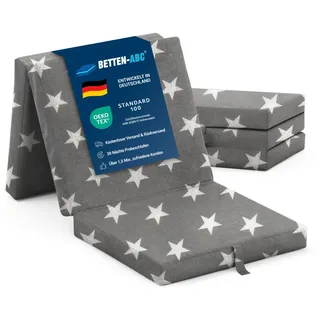 Sun Garden Samba – Faltmatratze/Klappmatratze oder Gästematratze in verschiedenen Farben - Sternenmuster (Grau)