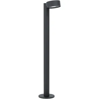 EGLO LED Außen-Stehlampe Palosco, Außenleuchte, Standlampe aus verzinktem Stahl in Schwarz und Kunststoff in Transparent, Außenlampe warmweiß, IP44