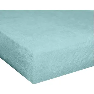 MOONLIGHT Spannbettlaken »Harmony, Frottee-Stretch, mit Rundum-Gummi« ideal für Matratzen mit einer Steghöhe bis zu 25 cm, grün