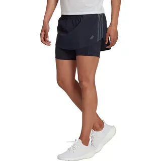 adidas Performance 3S Hosenrock Running Damen blau, M Damen